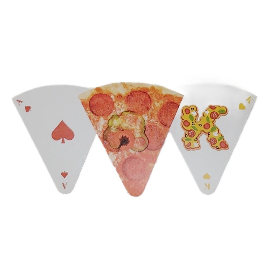 ME Modern Expressions Pizza Playing Cards – 54-Piece Deck – 3-5/8" x 3-1/4"